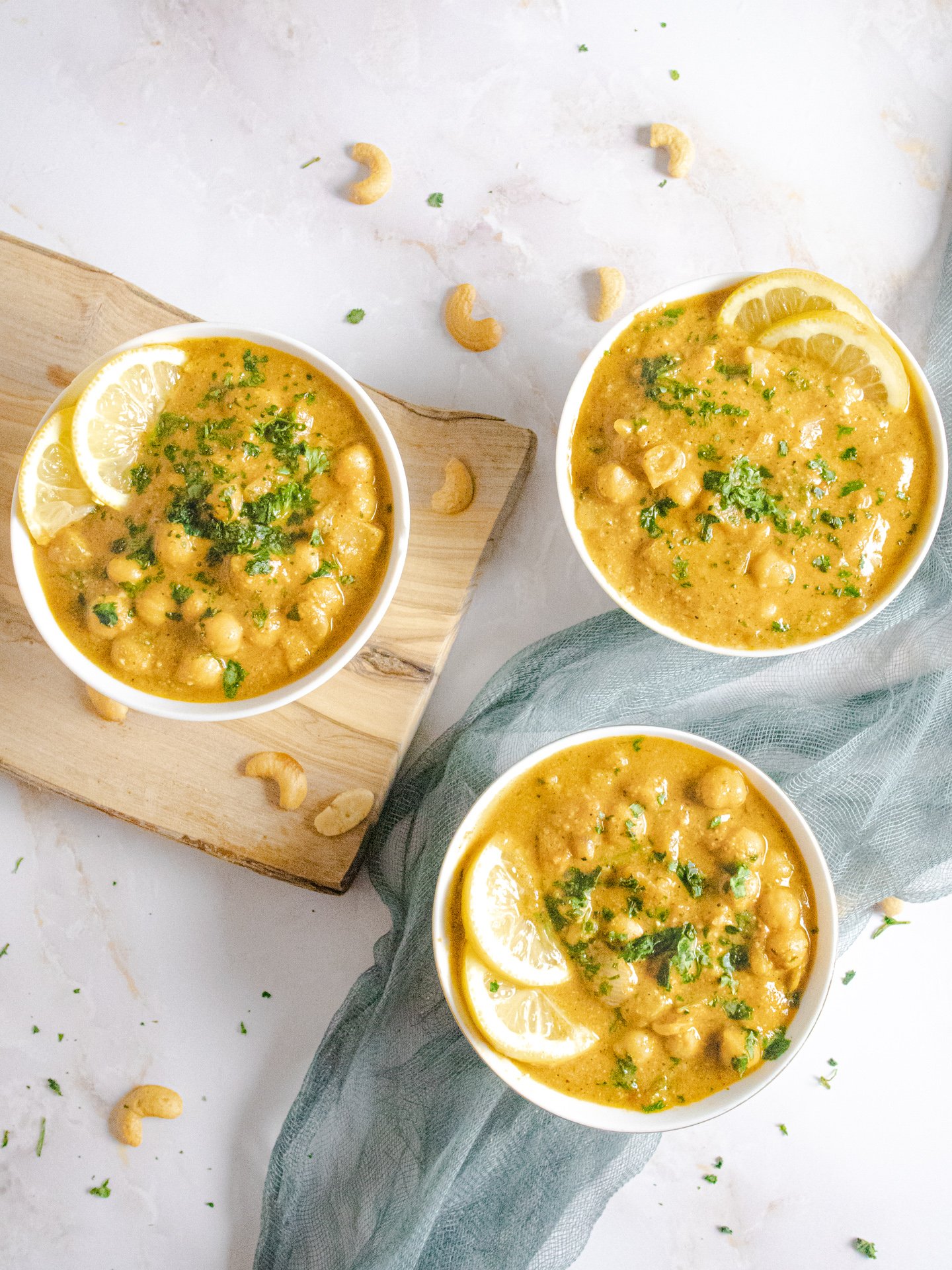 Cashew Chickpea Curry